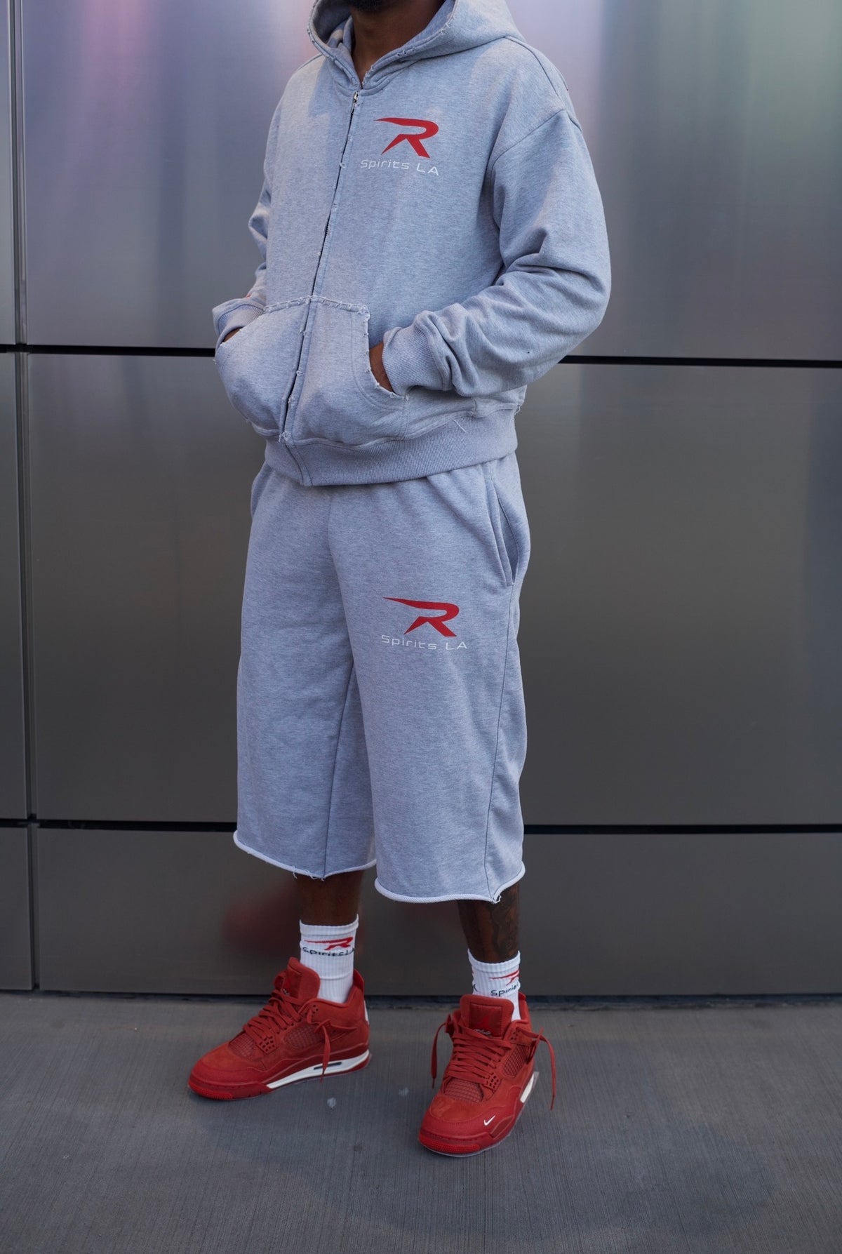 Flint Grey short set