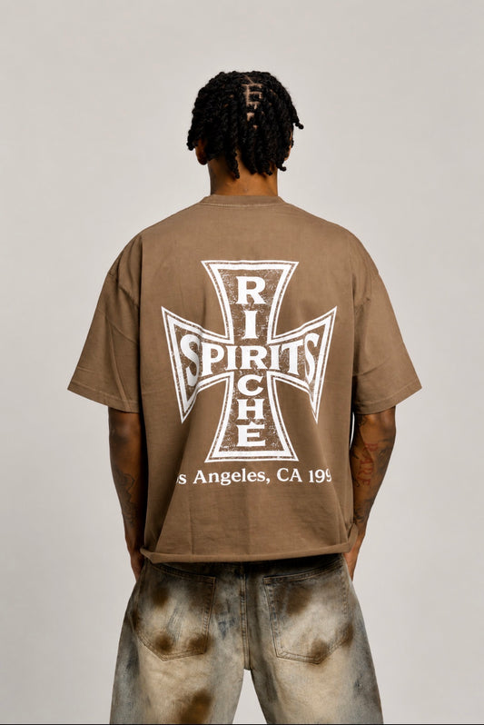 Brown Cross Tee