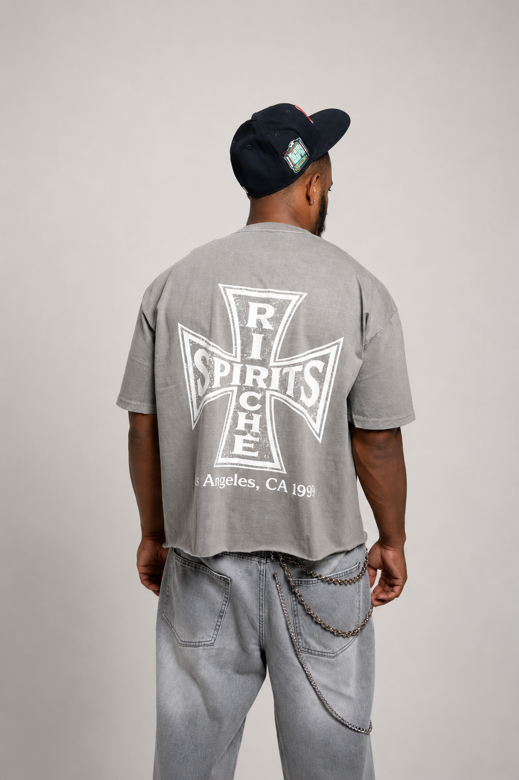 Grey Cross Tee
